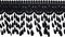 5 Yards Lace Trim with Tassel, 8cm wide, Black, DIY Sewing Applique Craft